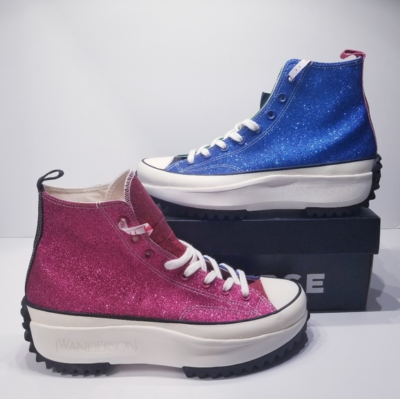Converse Run Star Hike Hi JW Anderson Glitter